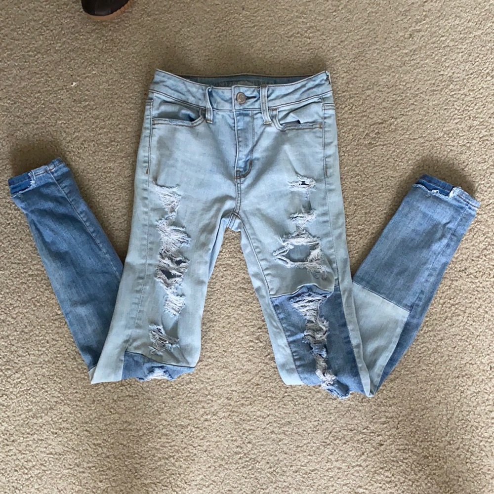 Two toned jeans